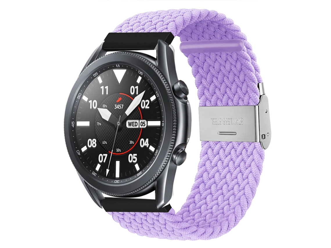 Correa Pulsera Trenzada Flexible para Garmin Vivomove Hr Morado