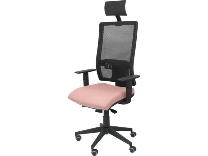Silla de Escritorio Operativa PYC Horna C Rosa con ruedas antiarañazos (Brazos Ajustables - Malla)