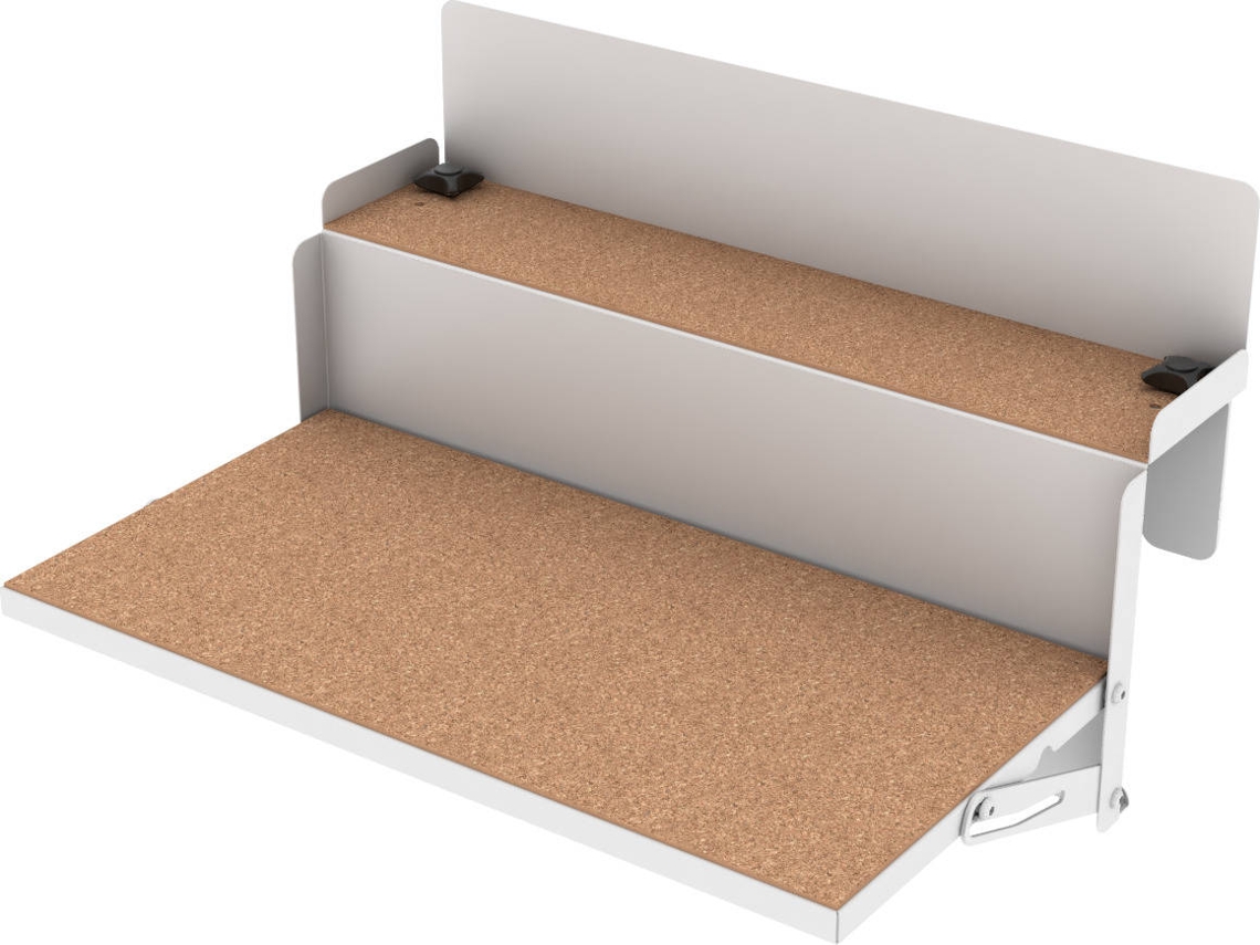 Mesa LEVIRA Forfun (Blanco - Metal - 48,2 x 35,1 x 28,6 cm)