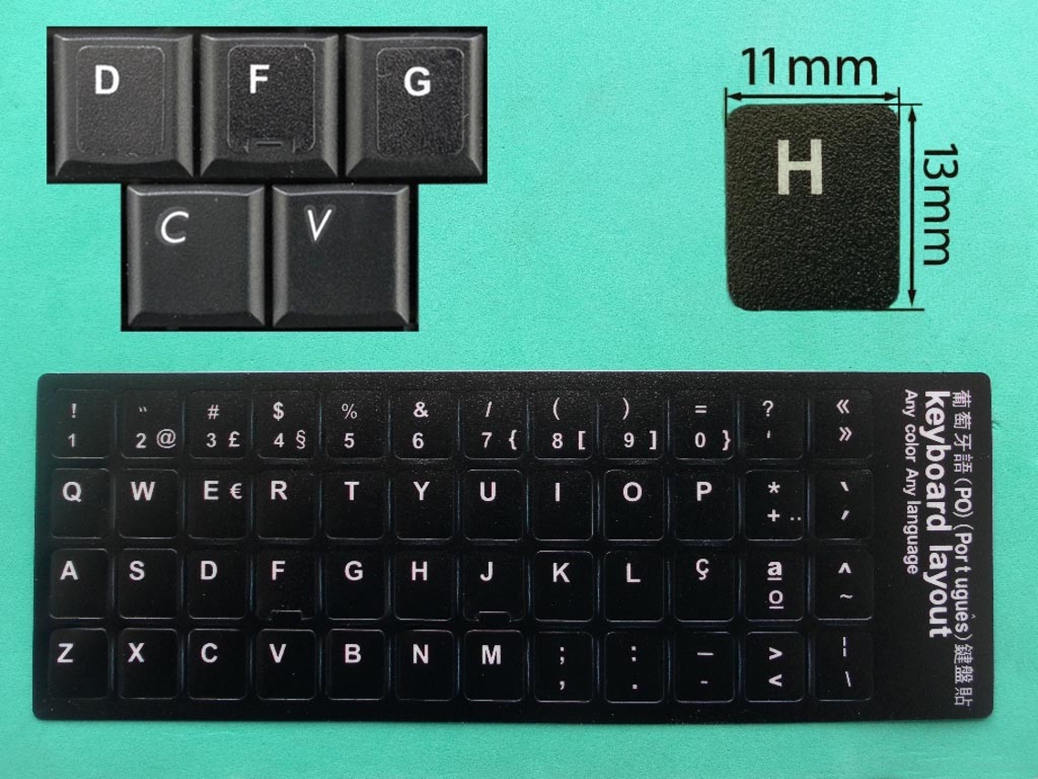 Pegatinas para Teclados Portátil Notebook & Desktop Pt
