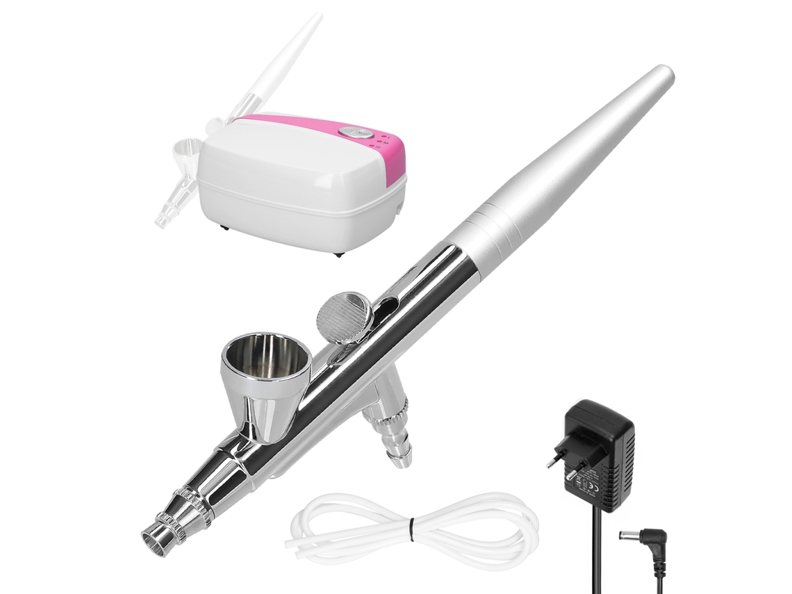 Kit De Compresor De Aire Profesional Con Aerógrafo, 18 Psi, 3 Velocidades, Para Modelismo, Pintura, Maquillaje Y Decoración De Pasteles.