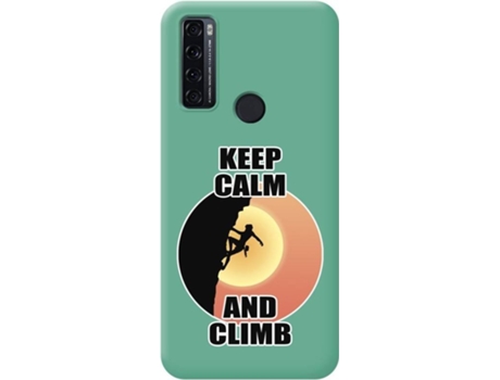 Carcasa para TCL 20 SE TUMUNDOSMARTPHONE Silicona Líquida Dibujos Verde