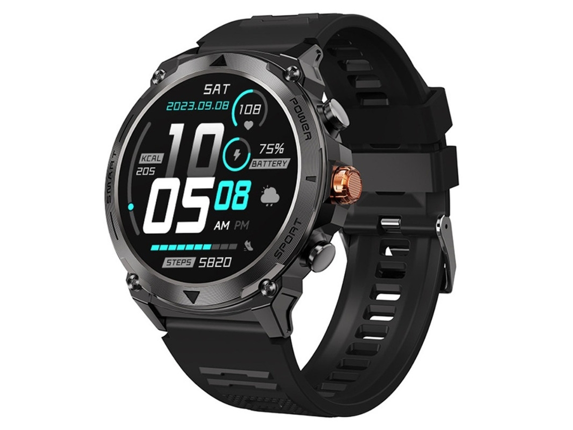 Reloj inteligente con llamadas Bluetooth, seguimiento de deportes al aire libre, pantalla AMOLED de 1,43 pulgadas, monitorización de frecuencia cardíaca, Bestvite