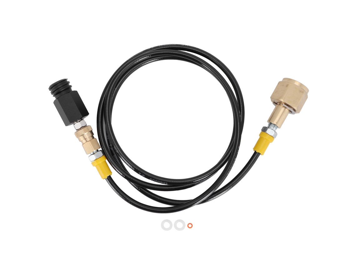 Adaptador Universal Para Manguera Externa De Co2 G5/8-14 Para Refrigerante Con Manguera Negra De 1,5 M