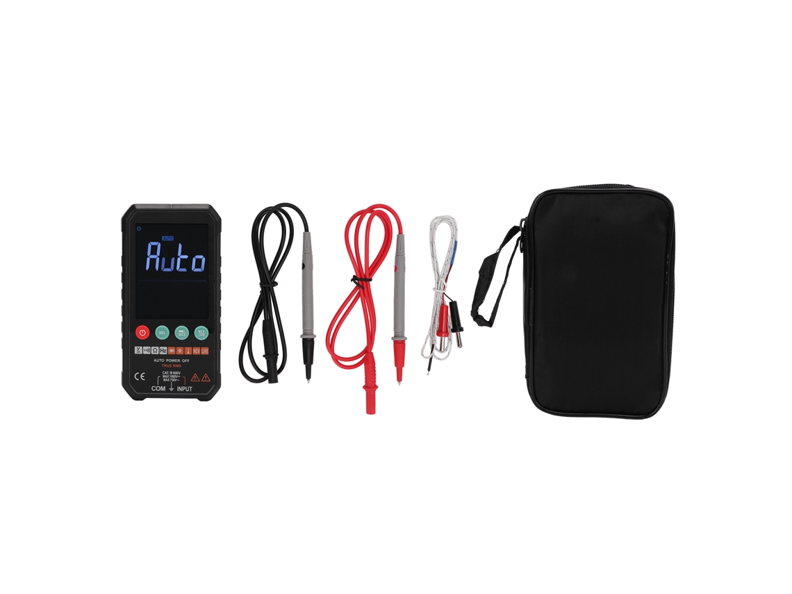 Fy107c Multímetro Digital Inteligente 1000V Portátil Tester de Tensão AC/DC, Resistência, Capacitância S/MARCA