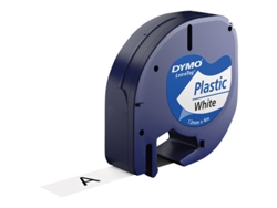Cinta Laminada DYMO 12mm LetraTAG Plastic tape