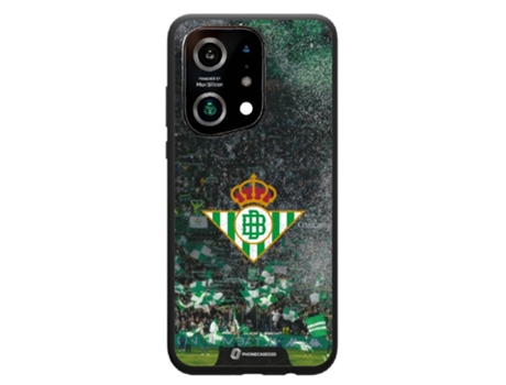 Funda Móvil Oficial Real Betis Fc para Oppo Find X5 PHONECASES3D Piel Sintética Negro