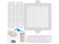 2026-30 Pegatinas De Malla Desechables Para Capturar Pelo En Desagües De Ducha Y Bañera, 10.4 Cm