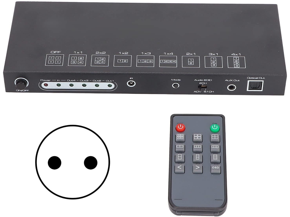 Empalmador De Vídeo Hdmi, Interfaz De Controlador 4k 30 Hz 300 Mhz