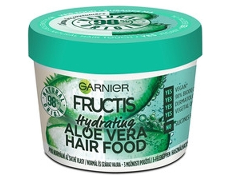 GARNIER - Hydrating Mask for Normal to Dry Hair Fructis ( Aloe Vera Hair Food) 390 ml 400ml