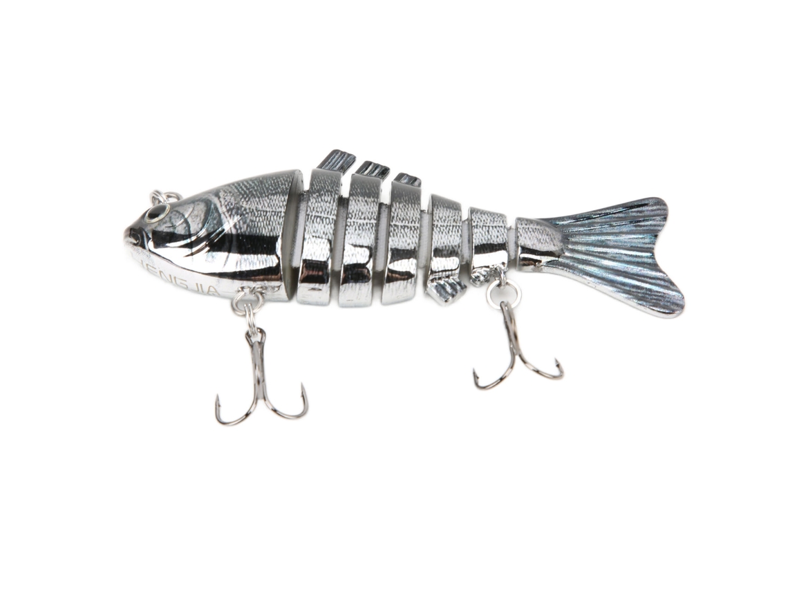 Señuelo De Pesca Deslizante Multiarticulado De Hundimiento Lento De Plástico Duradero N.° 5