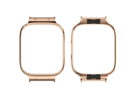 Moldura protetora para relógio de 20 mm para Redmi Watch 3 Lite/Watch 3 Active Oro