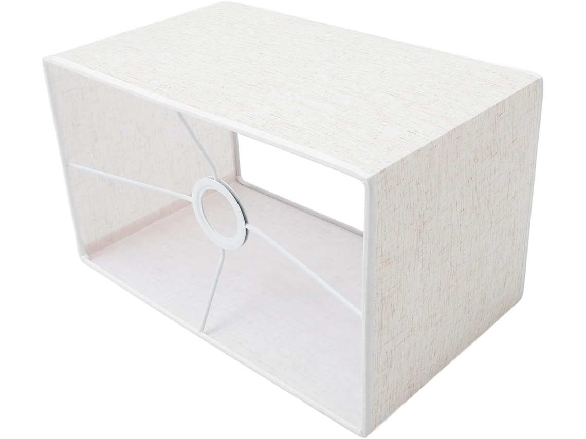 Lámpara de mesa de tela, 34x20 cm.
