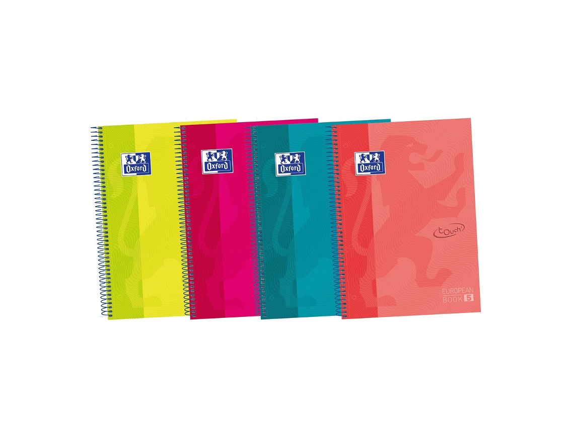 Cuaderno Oxford European Book Multicolor A4 5 piezas 120 hojas