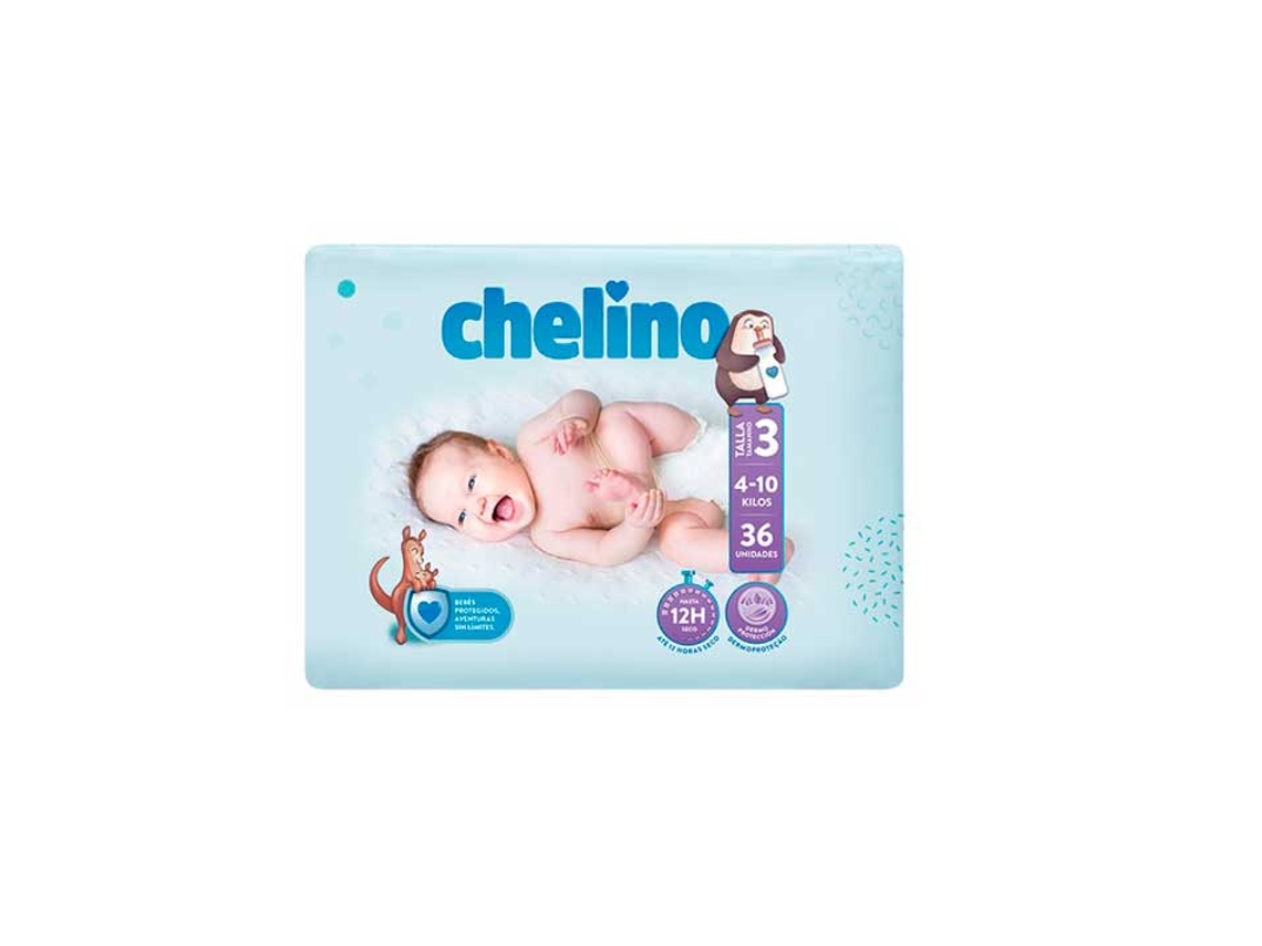 Chelino Moda e Amor Pañales TMental 3 36 uds