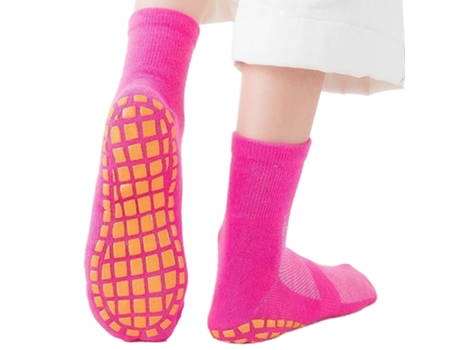 Calcetines De Silicona Para Cama Elástica - Rosa Roja - Talla 36/42 Calcetines De Silicona Para Cama Elástica - Rosa Roja - Talla 36/42 JEIIBRZUI