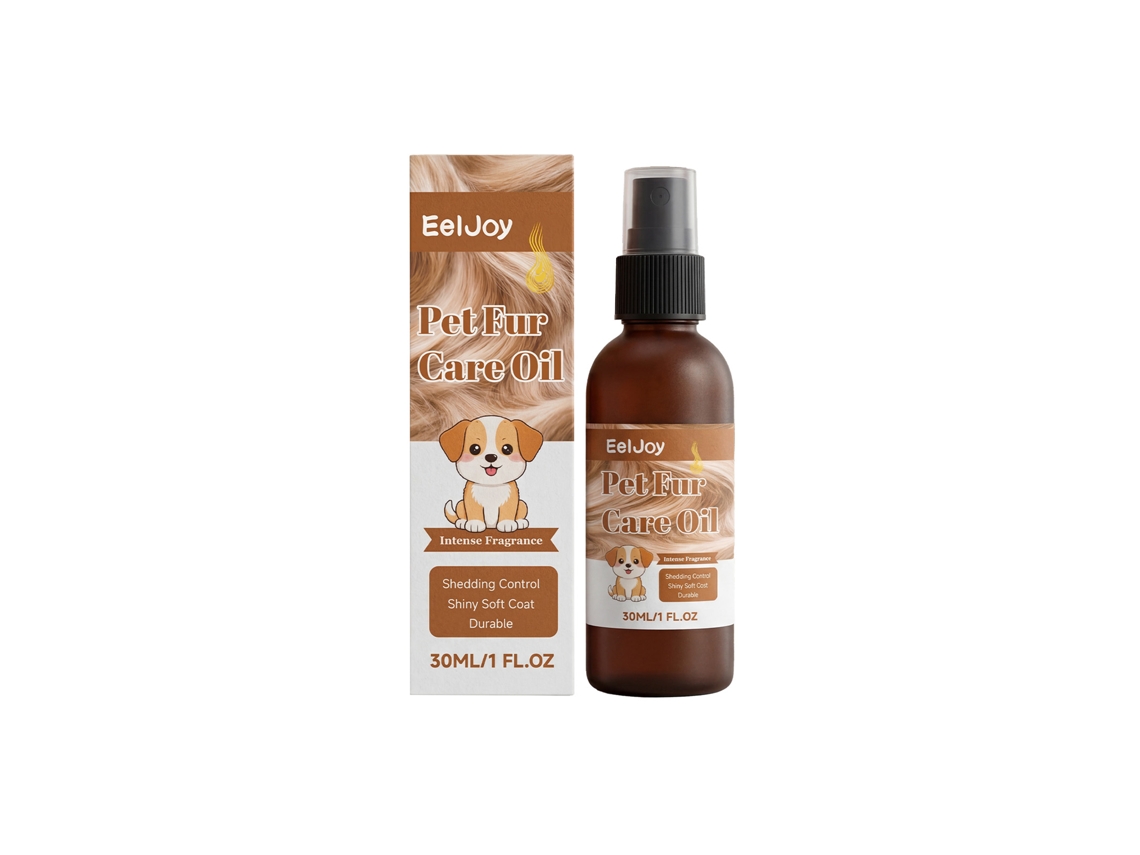 Spray de aceite para el cuidado del pelo de mascotas Eeljoy - Suave e hidratante para gatos y perros.