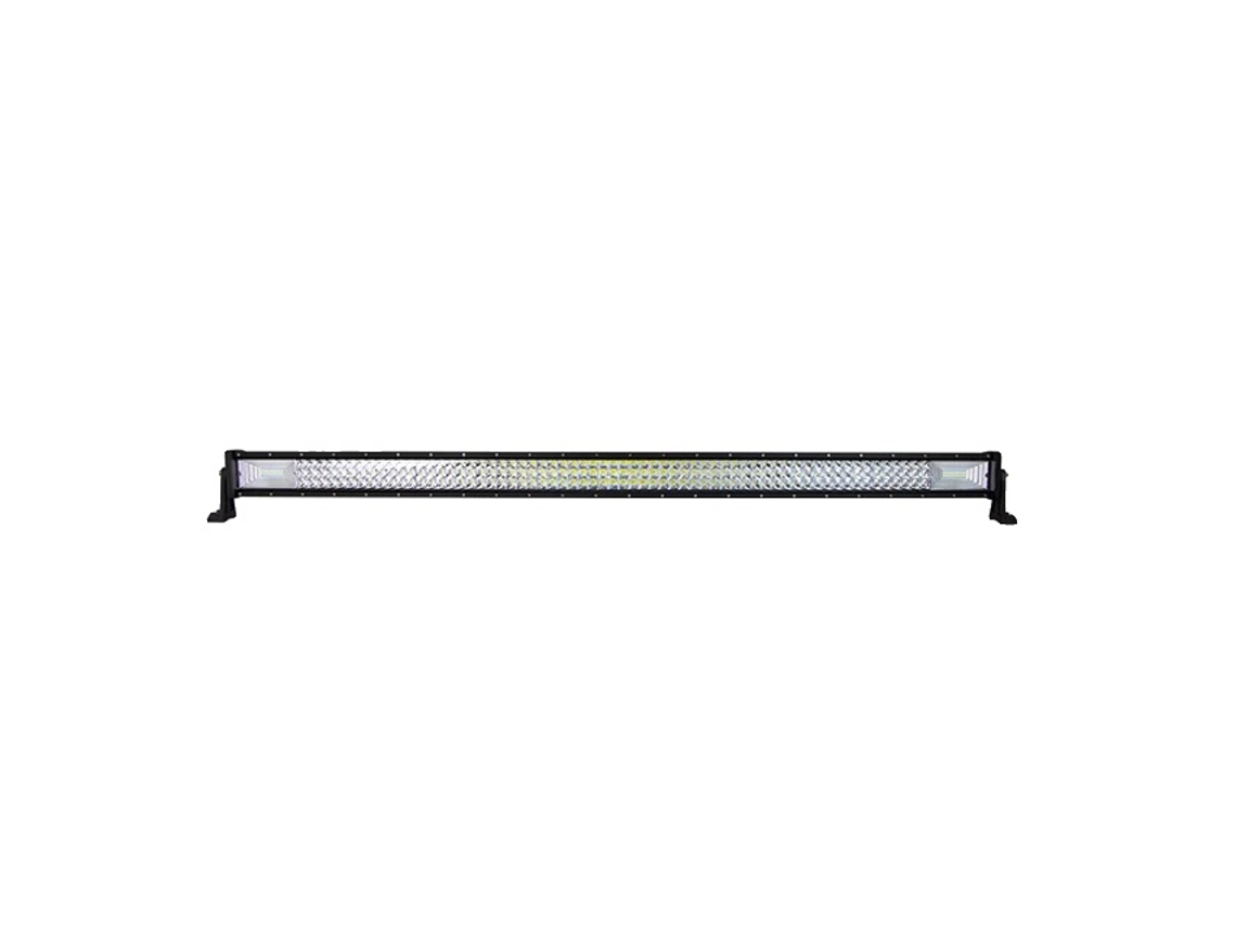 Barra de luces LED, diseño curvo/recto, tecnología 7D con 3 líneas, OEM inalámbrico recto de 52"