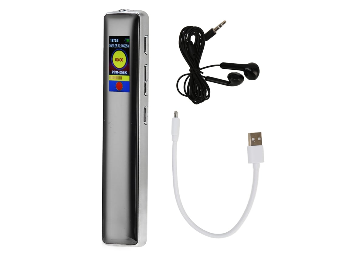 Grabadora De Voz Portátil Con Activación Por Voz, Reducción De Ruido, Reproductor De Mp3 Y Libros Electrónicos, 32 Gb