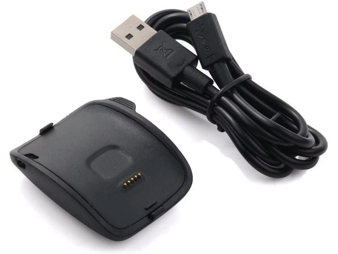Cargador para SIURN Compatible con Cargador Gear S, Base de Carga para Samsung Gear S Smart Watch Sm-R750 (Negro)