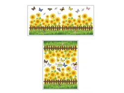 Adhesivo Decorativo De Pared De Pvc Con Diseño De Girasol Para Dormitorio/baño Infantil, 50x70cm