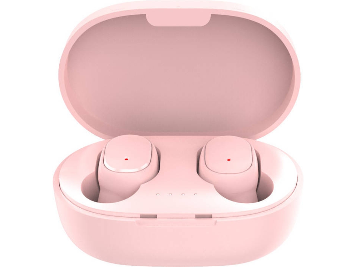 Audífonos Bluetooth inalámbricos verdaderos CUICH A6s (Intrauditivos - Micrófono - Cancelación de ruido - Rosa)