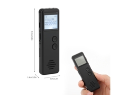 Grabadora De Voz Digital De 8 Gb Con Activación Por Voz, Reducción De Ruido, Reproductor De Mp3 Y 10 Horas De Grabación Continua.