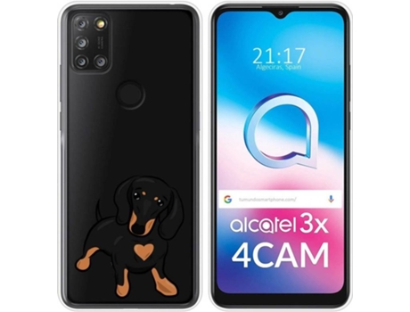 Carcasa Alcatel 3X 4CAM TUMUNDOSMARTPHONE Dibujos Transparente Perros 04 Multicolor