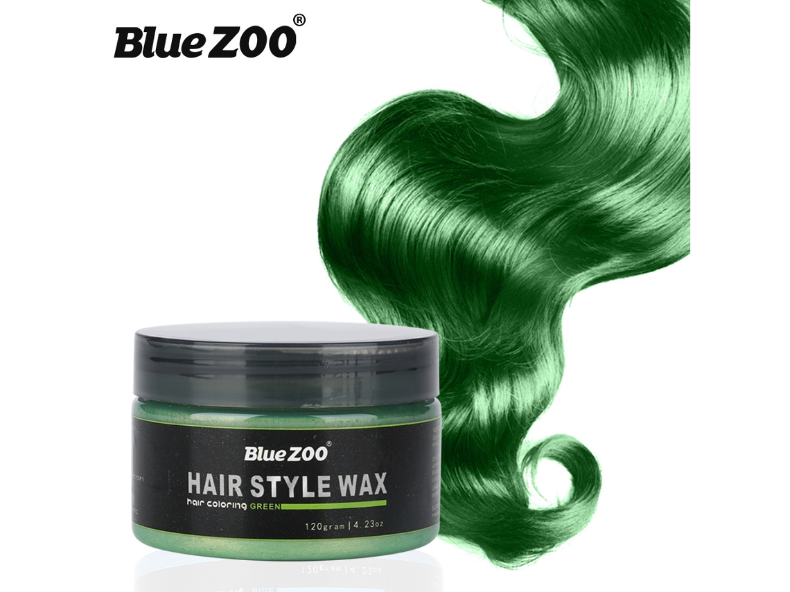 Cera De Pelo Color Temporal Verde Con Arcilla - Styling Y Cuidado Capilar Hidratante