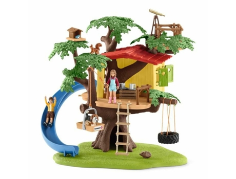 Figuras de Jugar SCHLEICH Playset Adventure tree house Plástico (Edad Mínima Recomendada: 3 años)