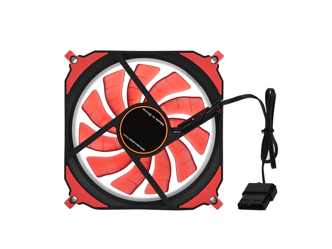 Ventilador De Refrigeración De Pc De 120mm Ultra Silencioso Con Luz Led, Opciones De Colores Luz Dourada