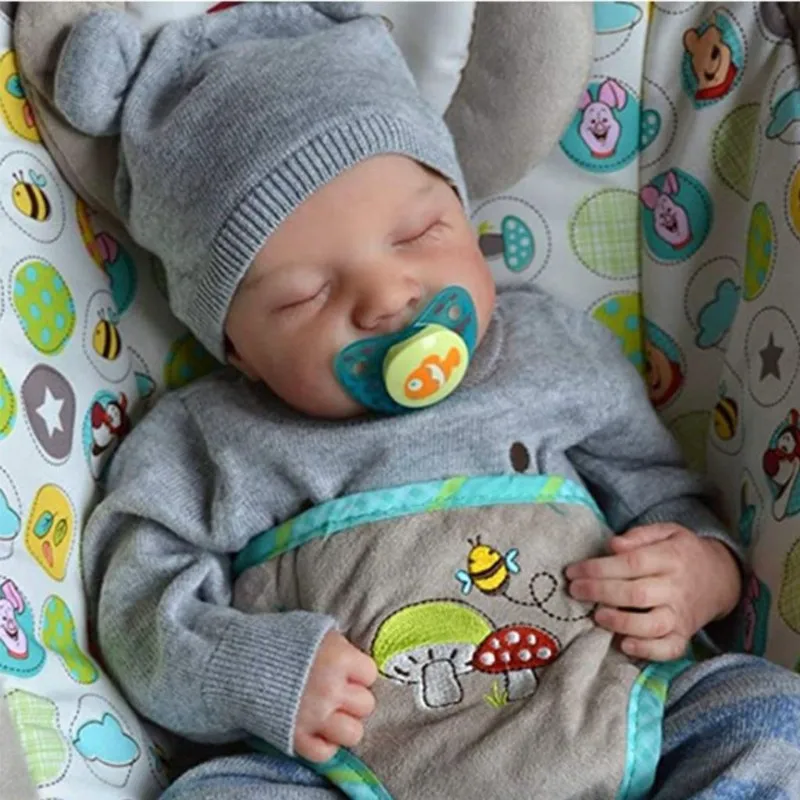 Muñeca Recién Nacida De 43 Cm, Muñeca Renacida, Duerme Libremente, Tono De Piel 3d