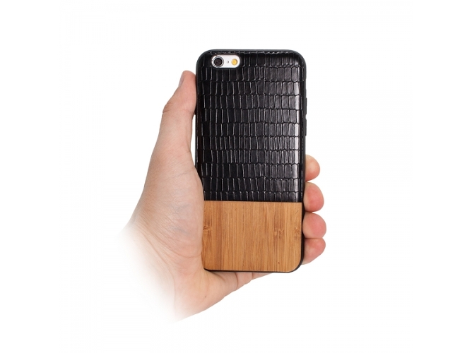 Funda iPhone 7 Plus, 8 Plus Wood Negro