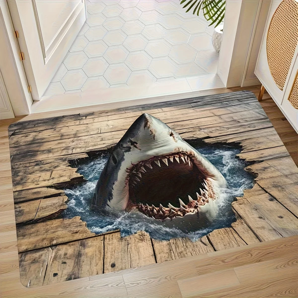 (estilo 4 80x120cm) Tapete De Entrada Creativo, Decoración Del Hogar, Alfombra Suave Y Lavable A Máquina