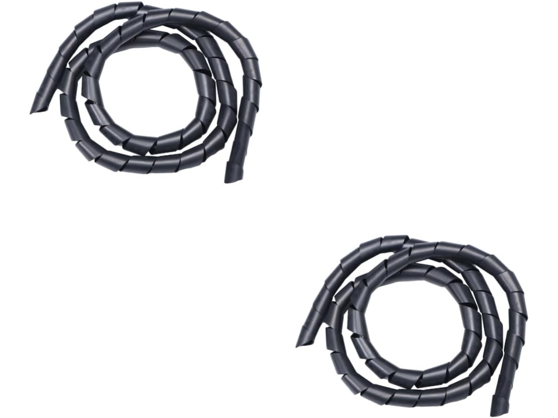 Paquete De 2 Fundas Flexibles Para Cables Expandibles Y Aislados, 160 X 25 Mm, Color Negro.