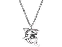 Collar Con Colgante De Tiburón, Pez Y Delfín Para Hombres Y Niños Con Acero Inoxidable Dml