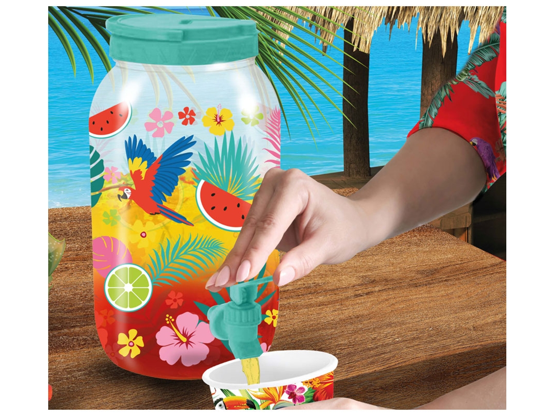 Dispensador Exótico Tropical de Bebidas