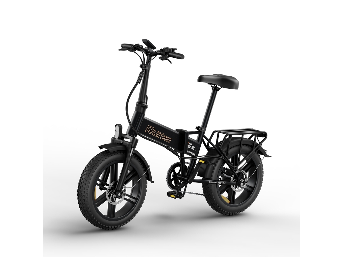 Bicicleta eléctrica plegable Ruitoo E20pro con batería de 48V 13Ah y 7 velocidades.