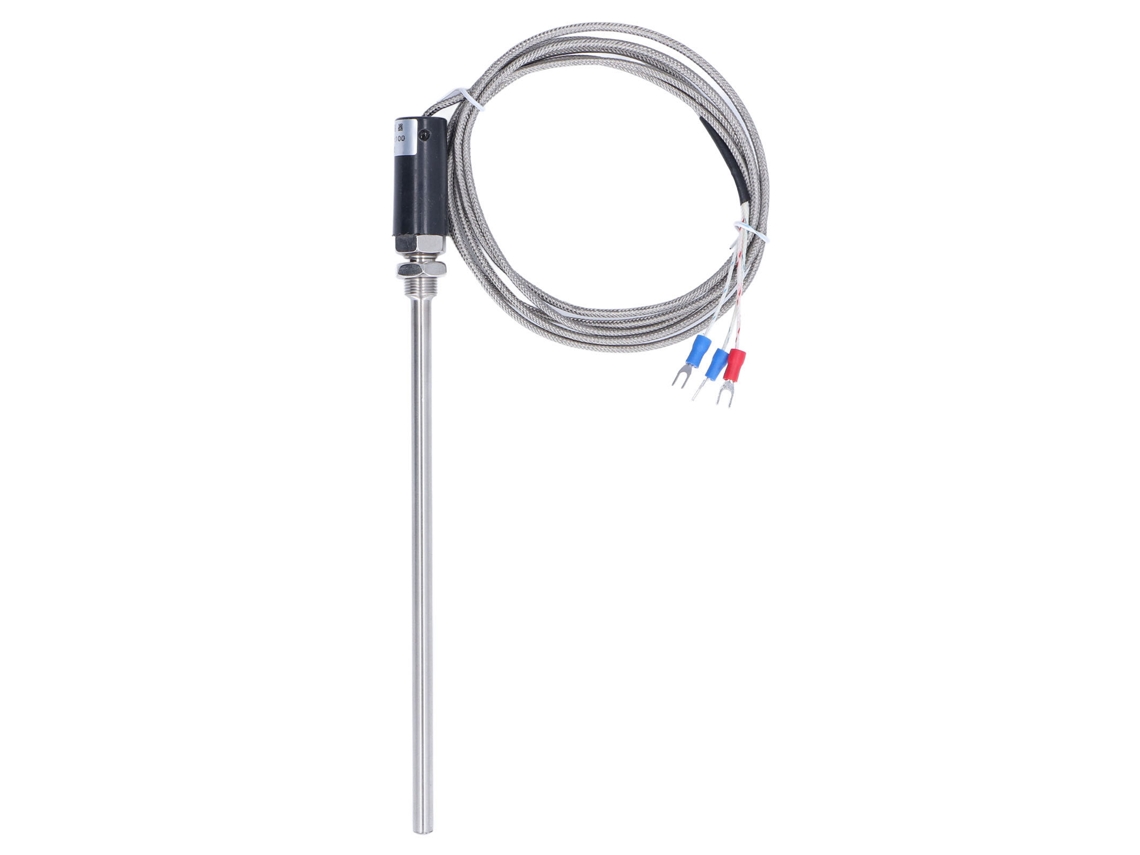Sonda Termocupla Pt100 Sensor De Temperatura Cable Blindado Transductor -200-450℃ Wzpt-10