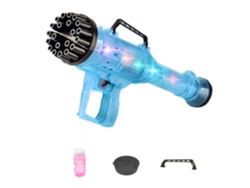 2026-máquina De Burbujas Eléctrica 21 Agujeros Boom Bubble Gun Soplador Automático Para Niños Niñas Adultos Juguete Al Aire Libre