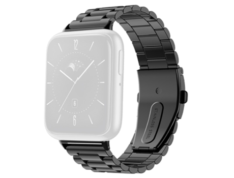 Correa de metal tres cuentas con cierre para Oppo Watch 3 - negro