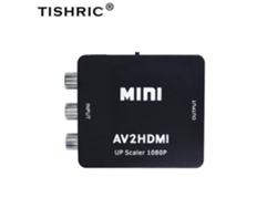 Adaptador de video compuesto RCA AV a HDMI CVBS a HD 720p 1080 Mini AV2HDMI Convertidor de video Envío gratuito 79