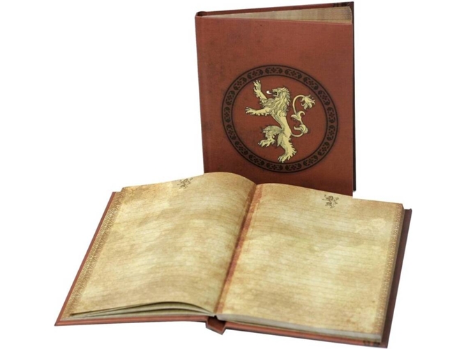 CADERNO LUZ GAME OF THRONES LANNISTER