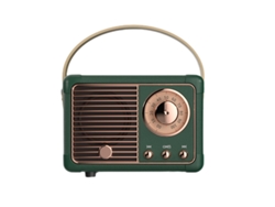(verde) Altavoz Bluetooth Retro - Decoración Retro - Altavoz Bluetooth Inalámbrico Portátil