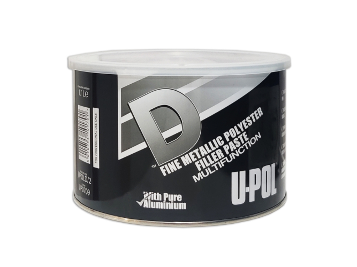 U-Pol D Masilla Metalica Aluminio 1.1 Lt / 2 Kg