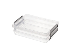 2 Cajas Archivadoras Portátiles De Plástico Tamaño A4, Apilables, A Prueba De Polvo, Para Documentos.
