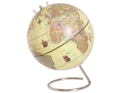 Globo terráqueo decorativo BELIANI Cartier de Material sintético Amarillo 25x25x29