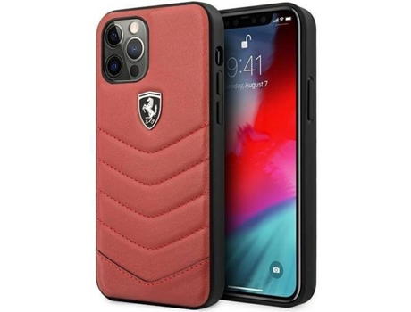 Carcasa Apple FERRARI iPhone 12, 12 Pro Hardcase 13 Rojo