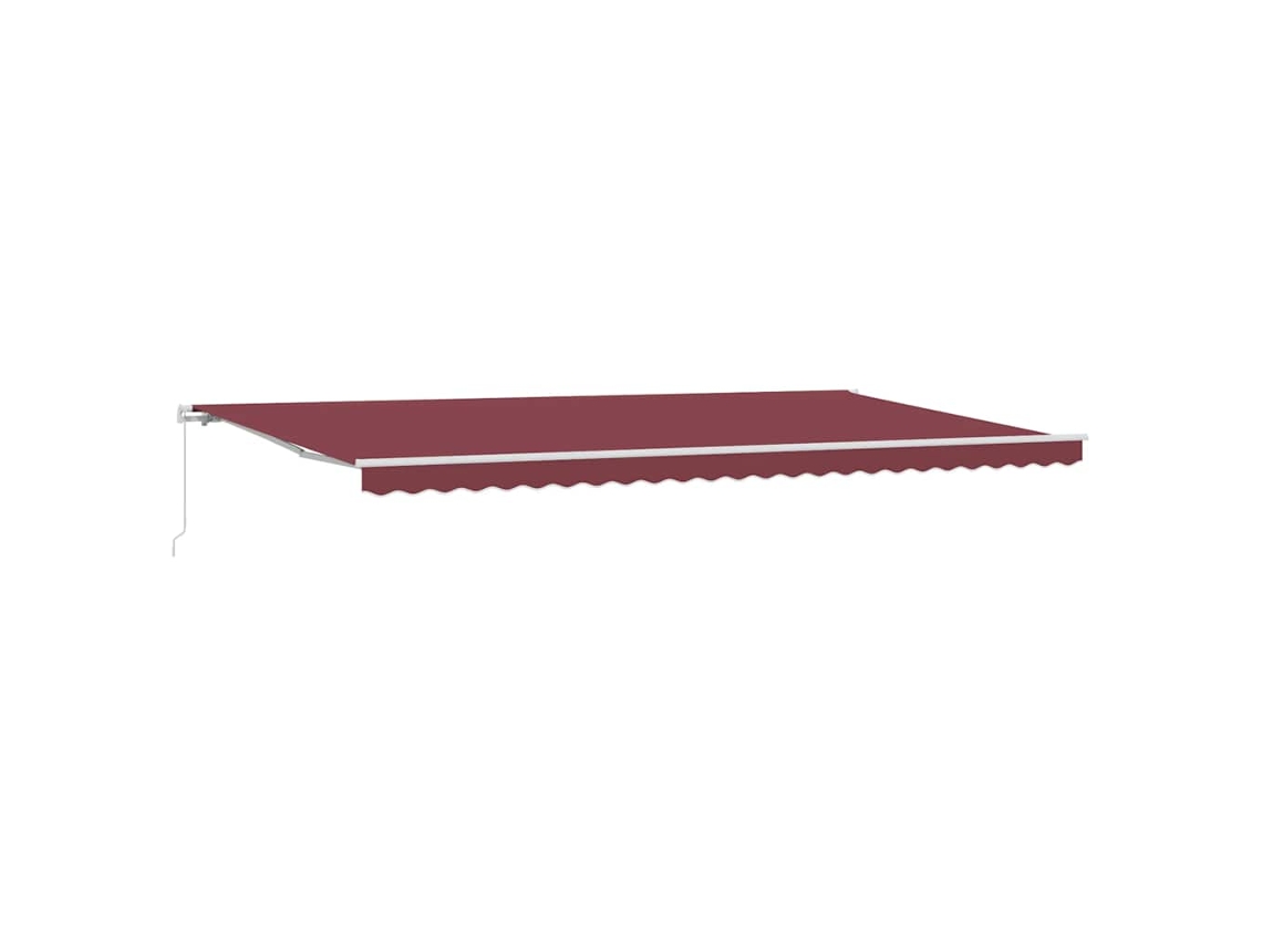 Maison Exclusive - Toldo Retráctil Manual Burdeos 600x300 Cm