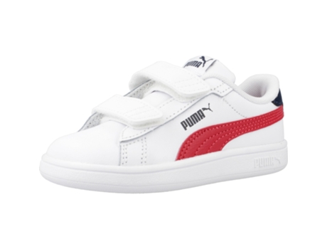 Zapatillas de Niños PUMA Smash Piel Blanco (22)